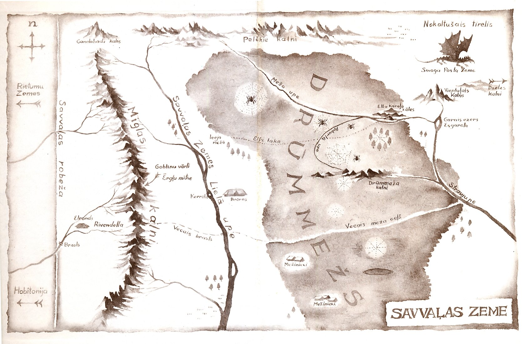 Maps from the Hobbit